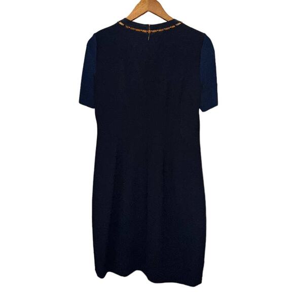 Elie Tahari Navy Blue Dress Size US 8 - Picture 2 of 13